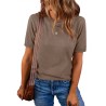 RUMIA Short Sleeve Sweaters for Women Lightweight Loose Business Casual Tops (XS-XXL)