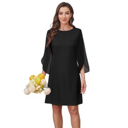 Womens Cocktail Dresses Flutter Sleeve Formal Dresse Wedding Guest Dresses for Women 2025 Trendy