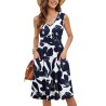 Summer Sleeveless Casual Dresses with Pockets for Women Beach Vacation Coverup