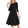 RUMIA Women's Cocktail Dresses 3/4 Sleeve Vintage Wedding Guest Dress (XS-3XL)