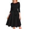 RUMIA Women's Cocktail Dresses 3/4 Sleeve Vintage Wedding Guest Dress (XS-3XL)