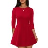RUMIA Cocktail Dresses for Women A-Line Boat Neck Mini Dress (XS-2XL)