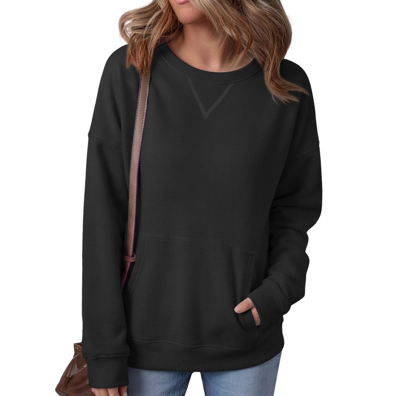 RUMIA Sweatshirt for Women Crew Neck Long Sleeve Fall Clothes for Tops